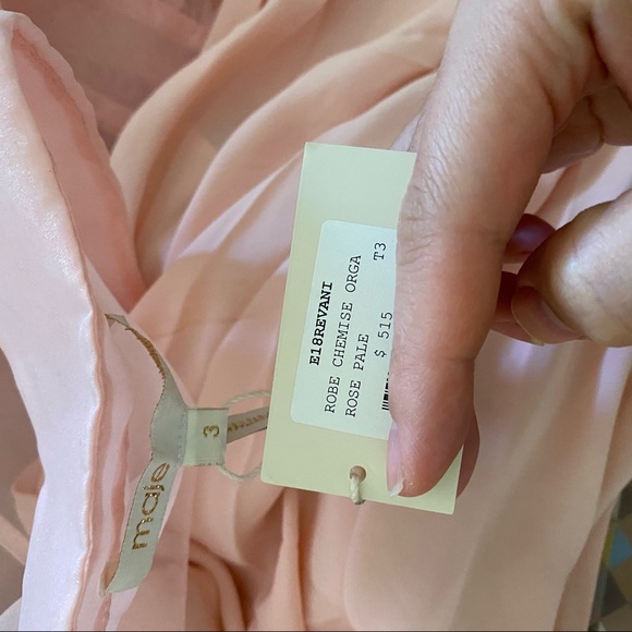 MAJE (NWT) Revani Organza Belted Sheer Shirt Dress - Picture 7 of 8